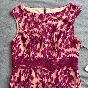 Adrianna Papell Lace Sheath with Nude Lining